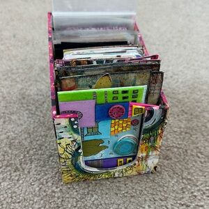 Colorful ATC Card Holder with 66 cards.